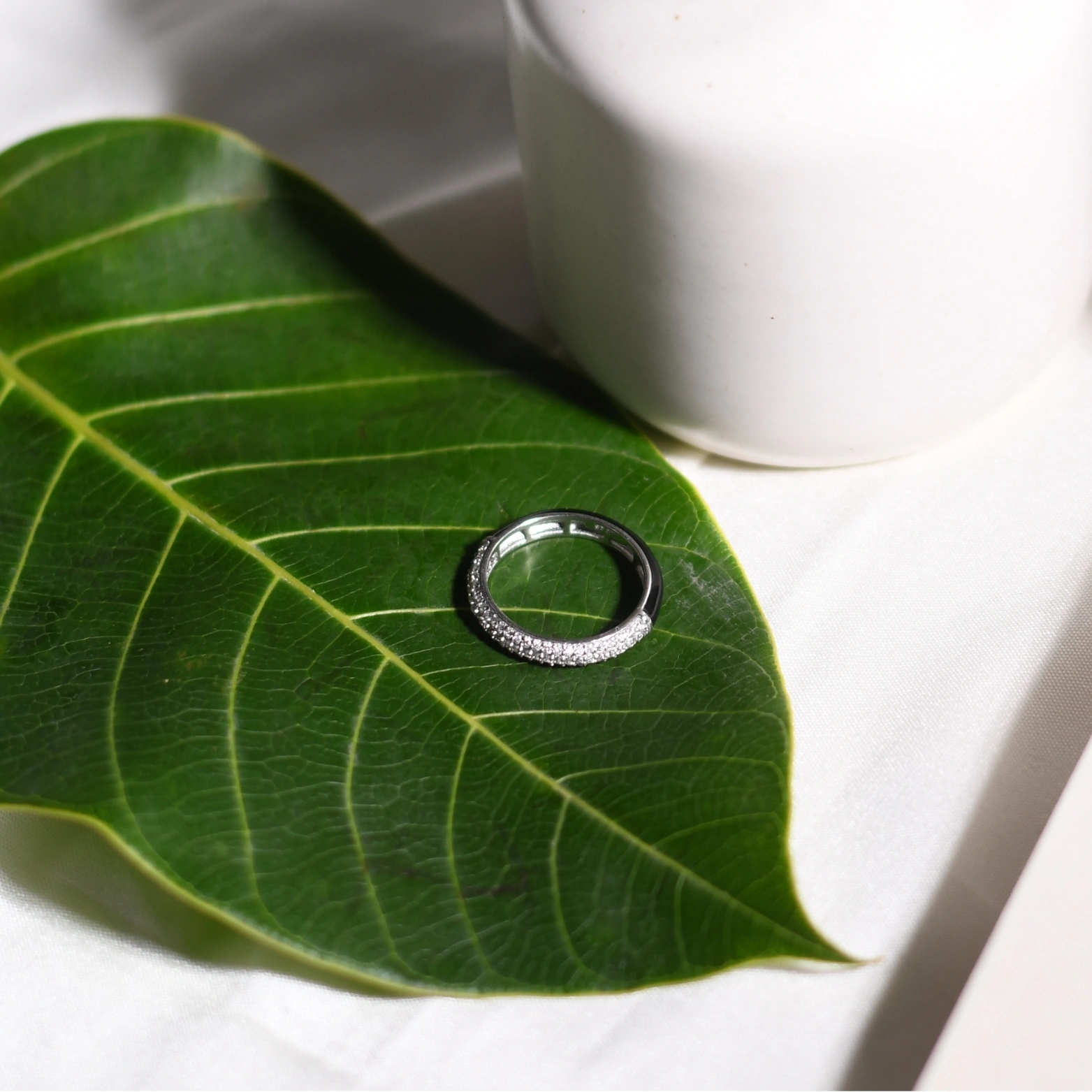 Celeste Pave Band Ring