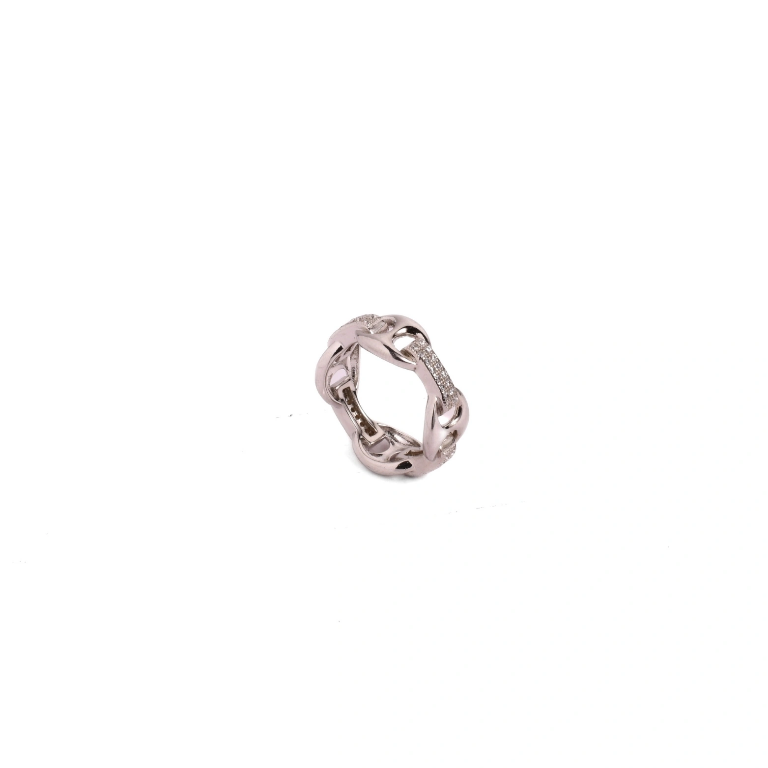 Sterling Link Luxe Band Ring