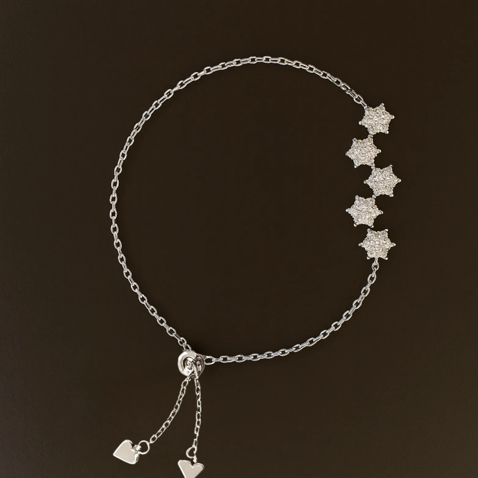 Starlight Cluster Silver Bracelet