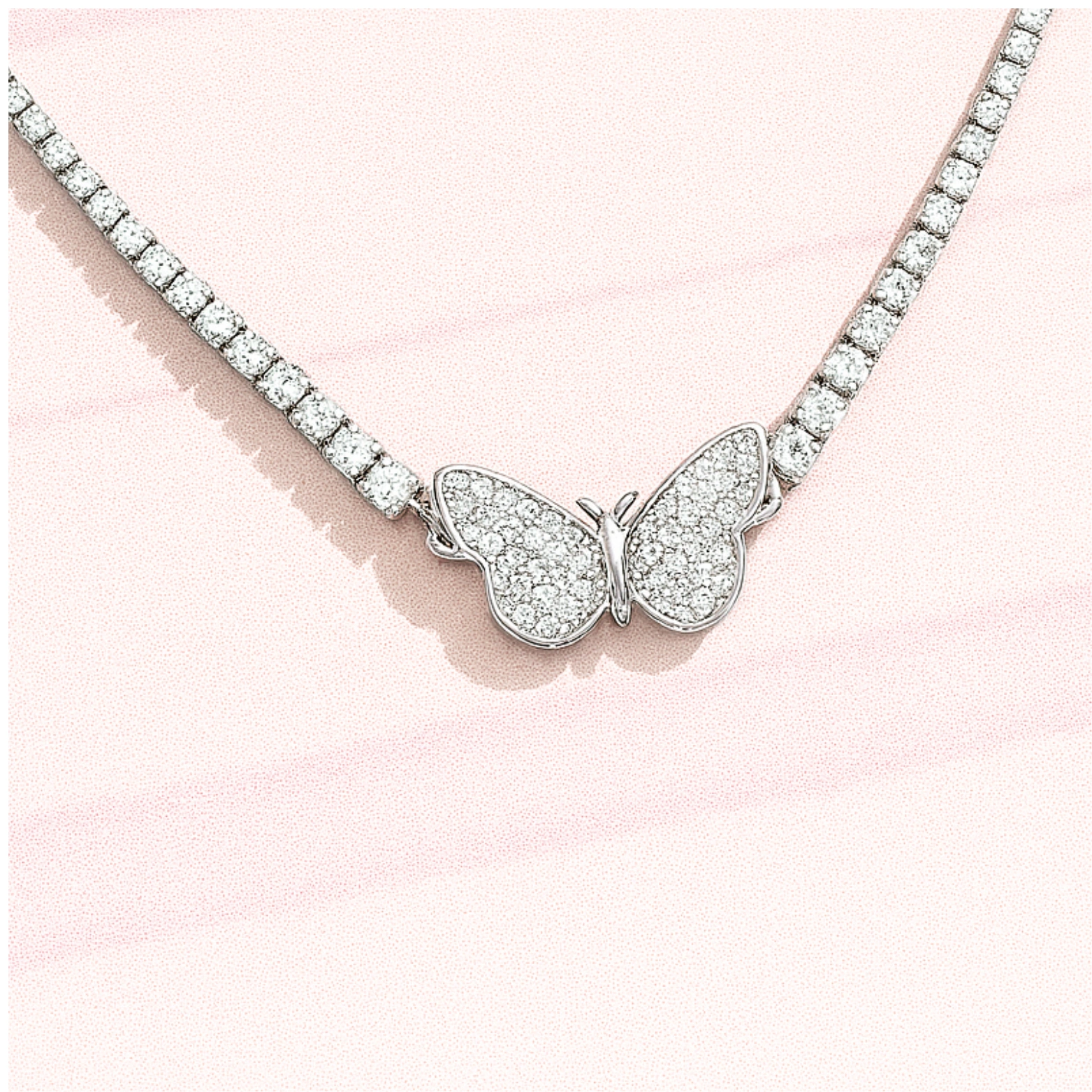 Butterfly Dreams Silver Tennis Bracelet