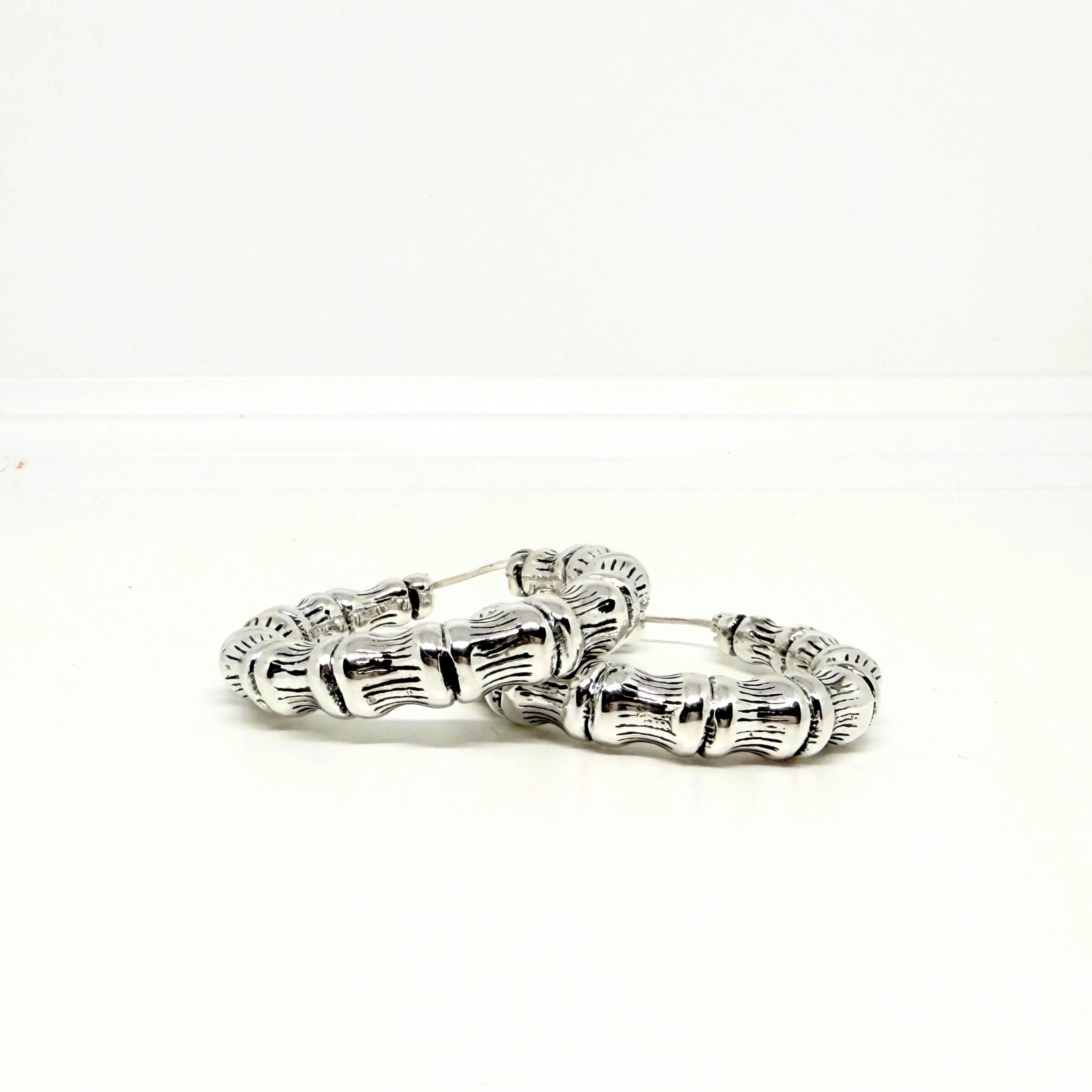 Antique Bamboo Hoop Earrings