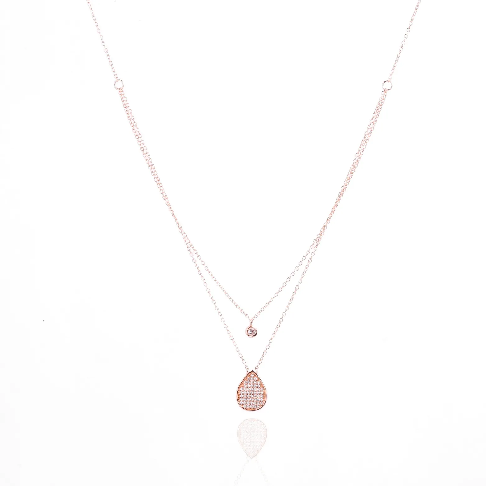 Rose Rain Layered Necklace