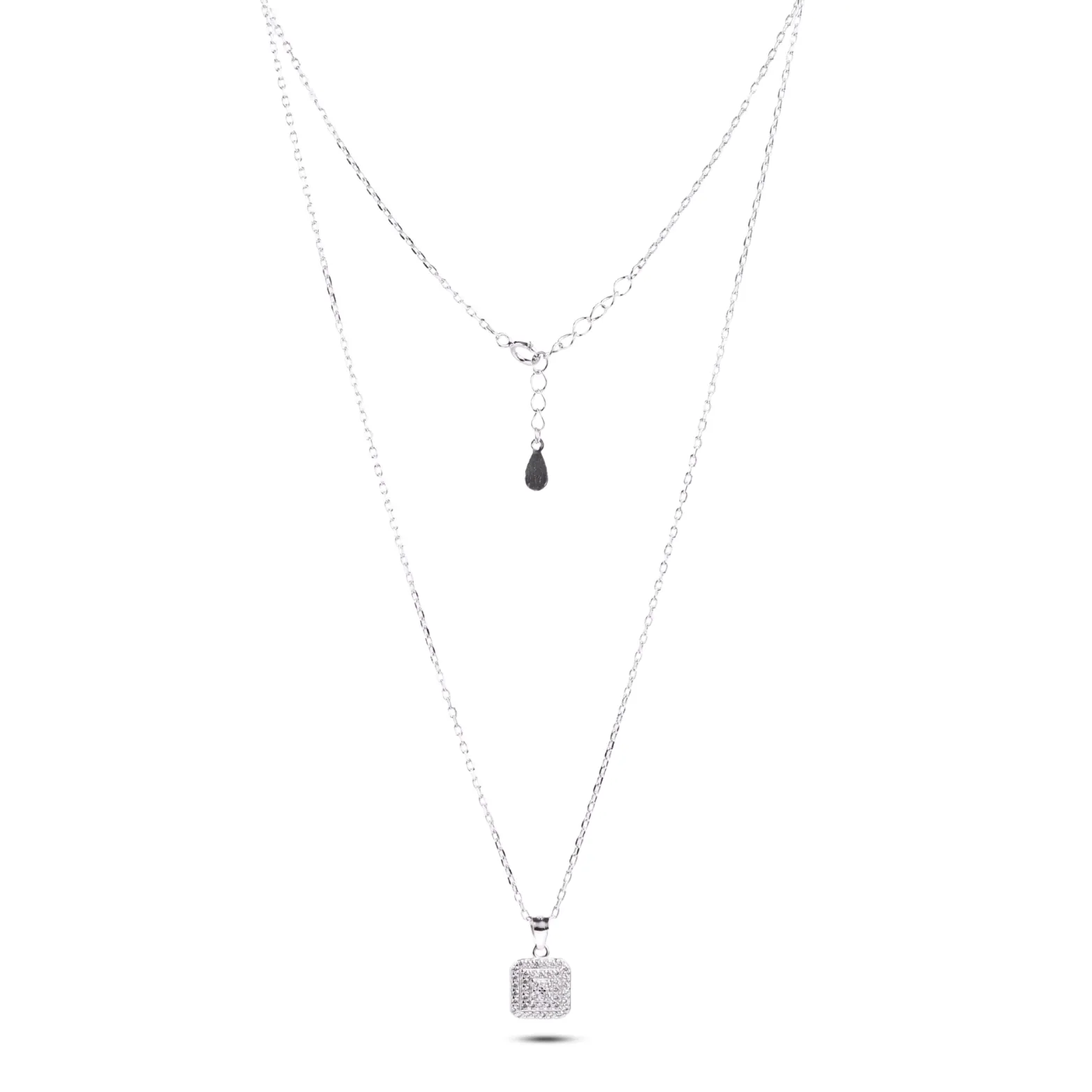  Silver Elegance Pendant and Earring Set