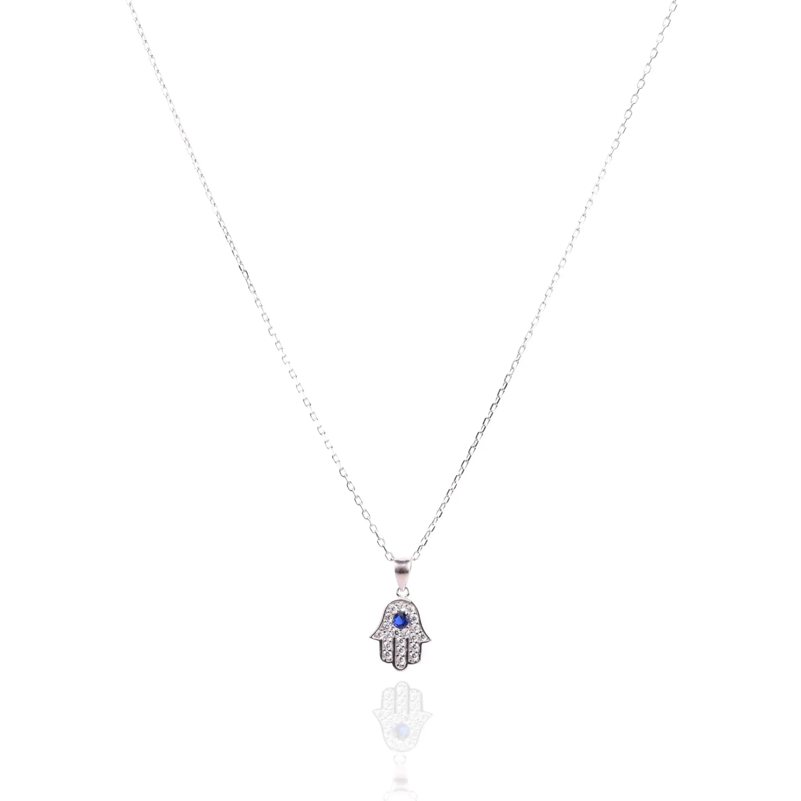 Hamsa Evil Eye Necklace