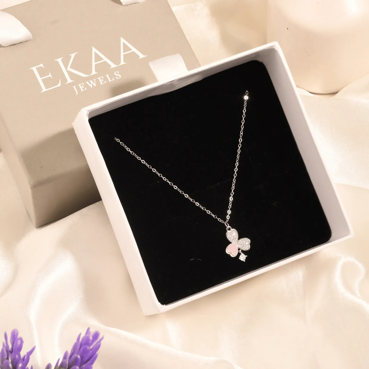 Trio Heart Charm Necklace