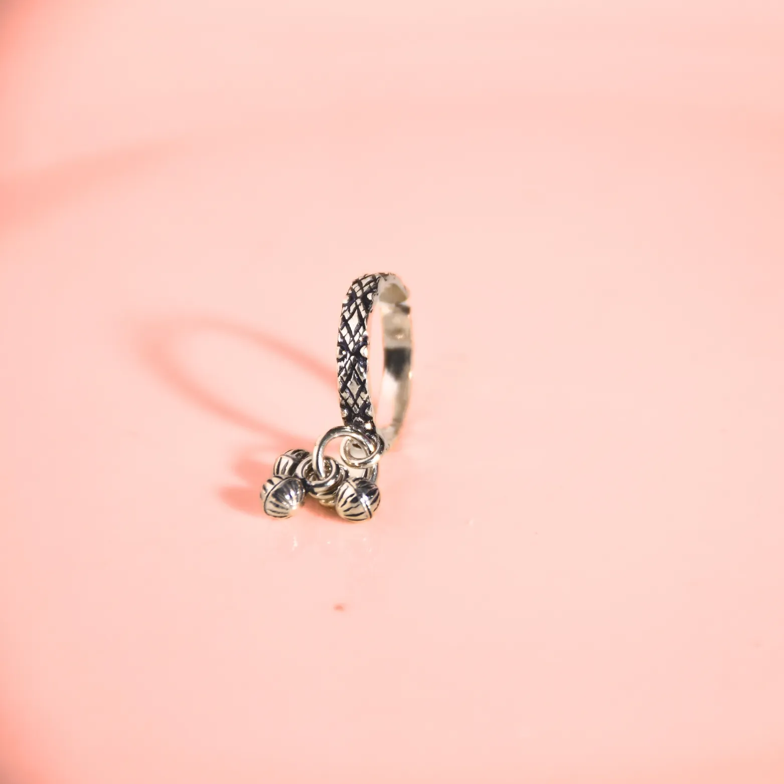 Vintage Jhumki Silver Toe Rings