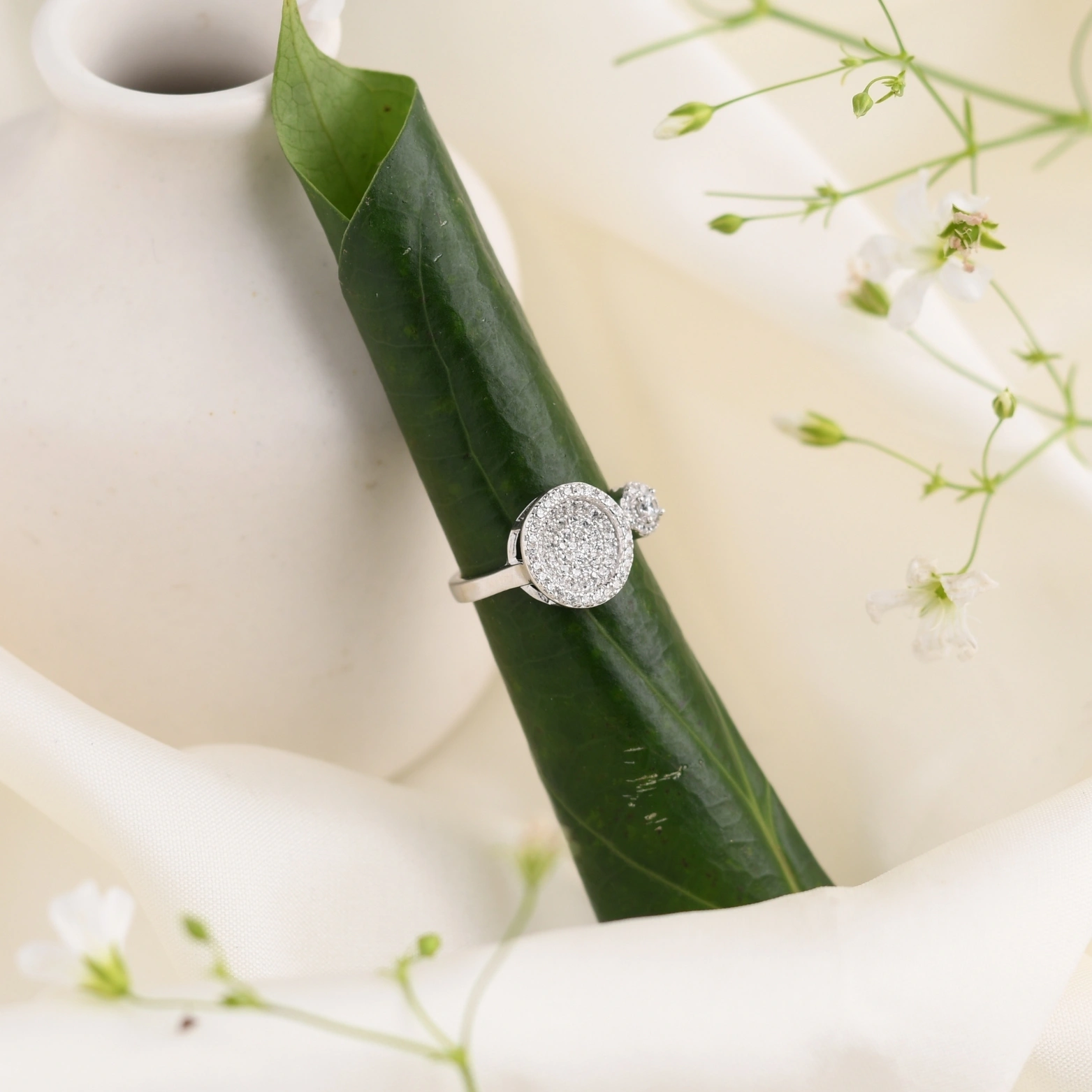 Luna Halo Open Ring