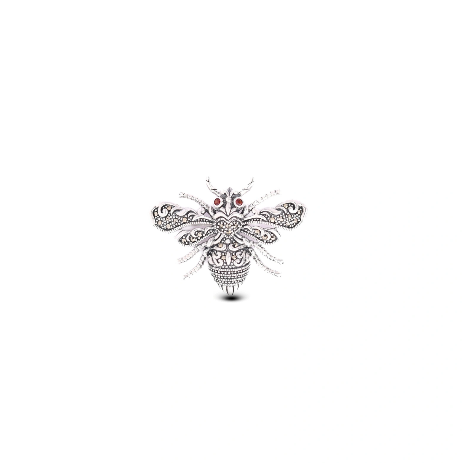 Vintage Sterling Silver Bee Brooch