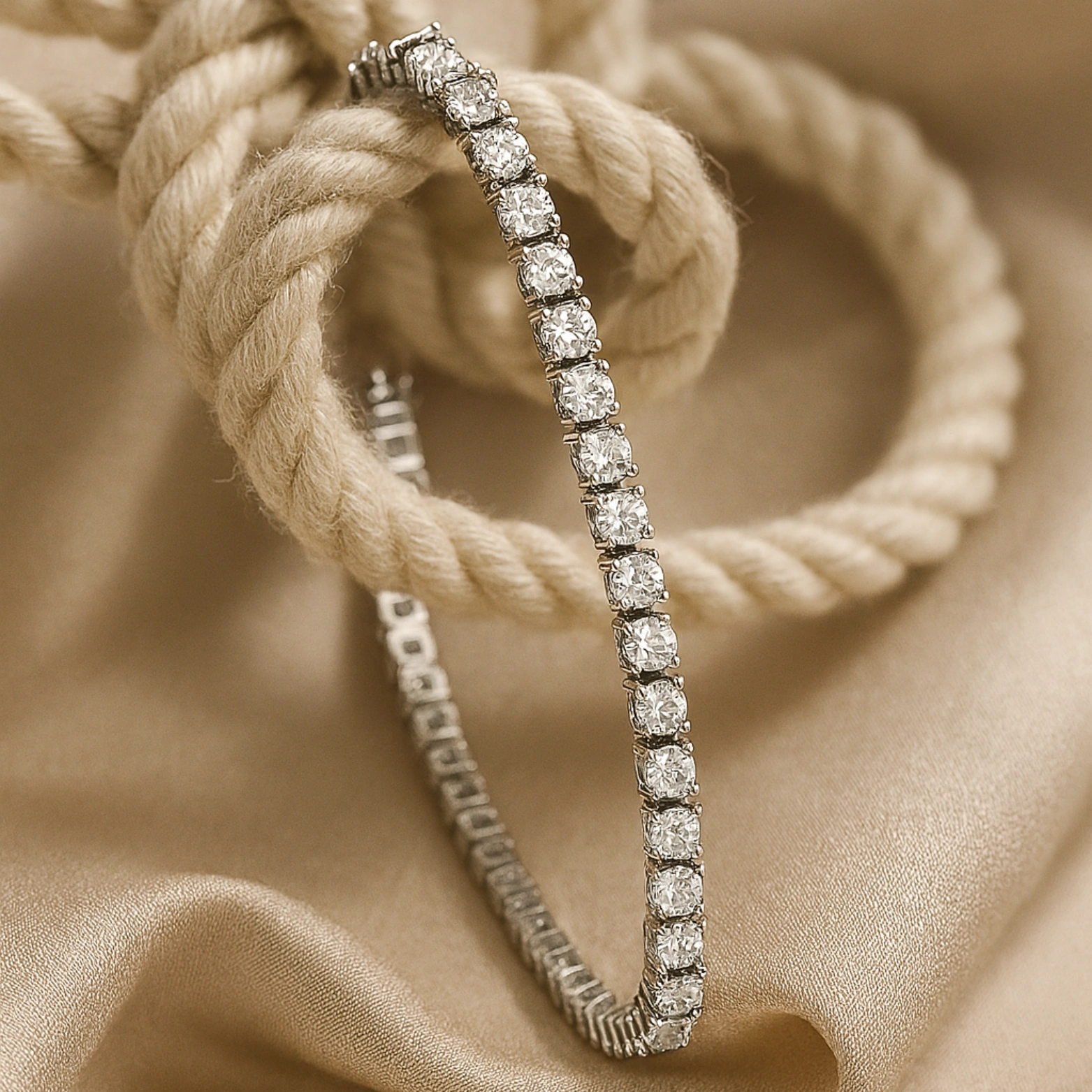 Stellar Line Tennis Bracelet