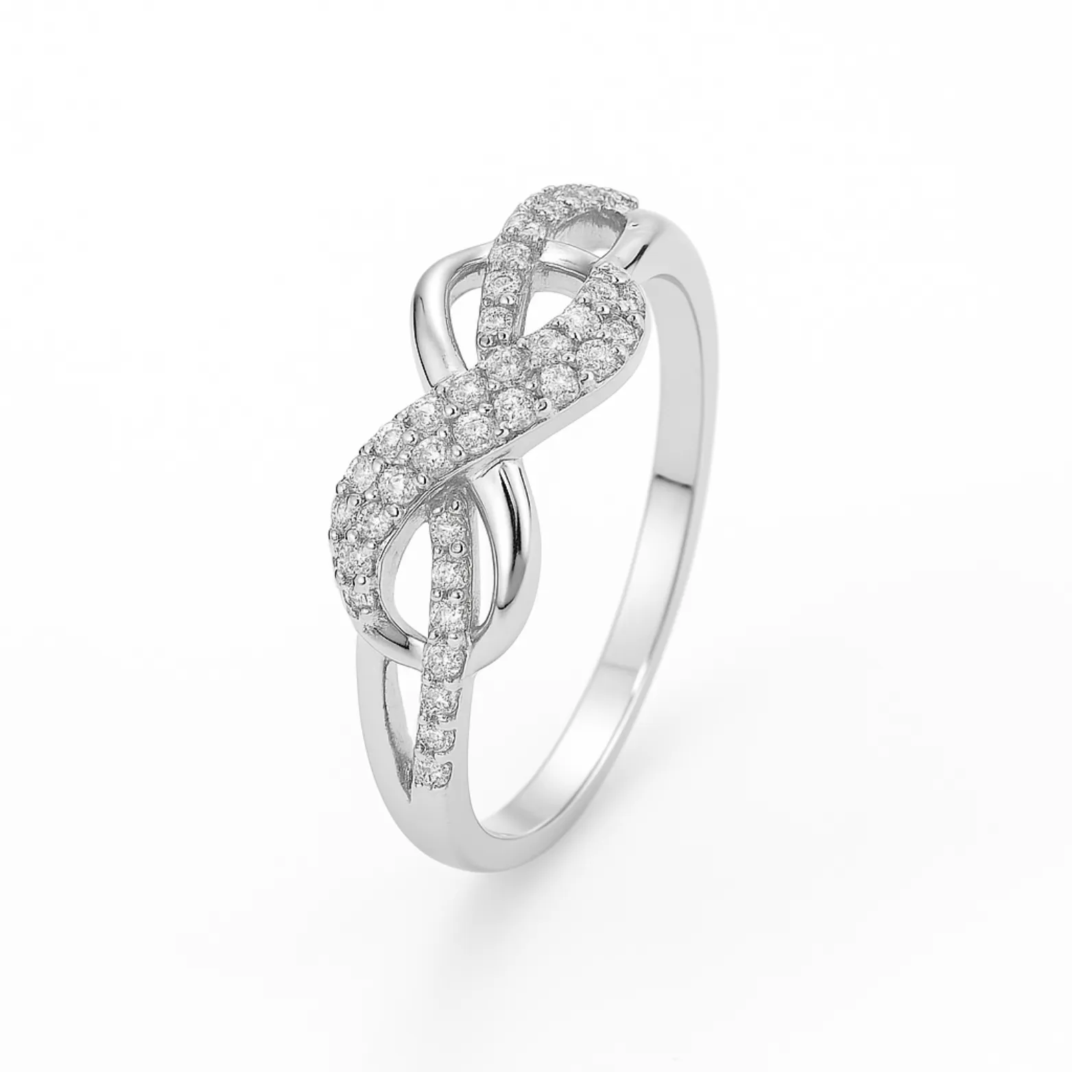 Infinity Knot Sterling Silver Ring