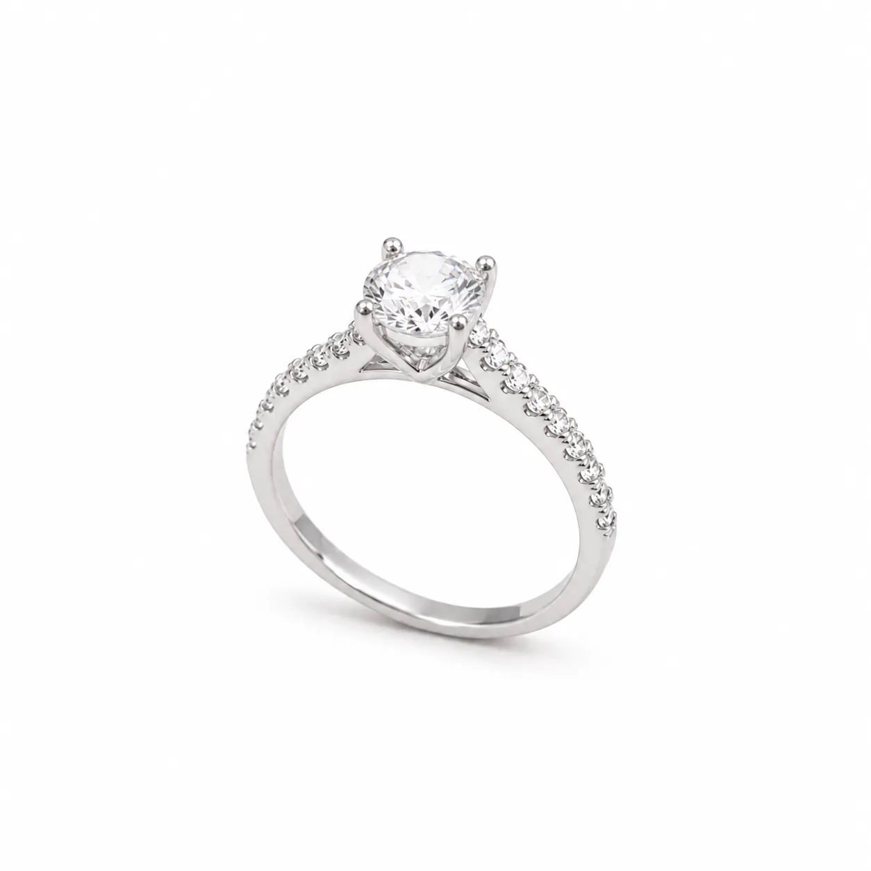 Sparkling Solitaire Diamond Ring