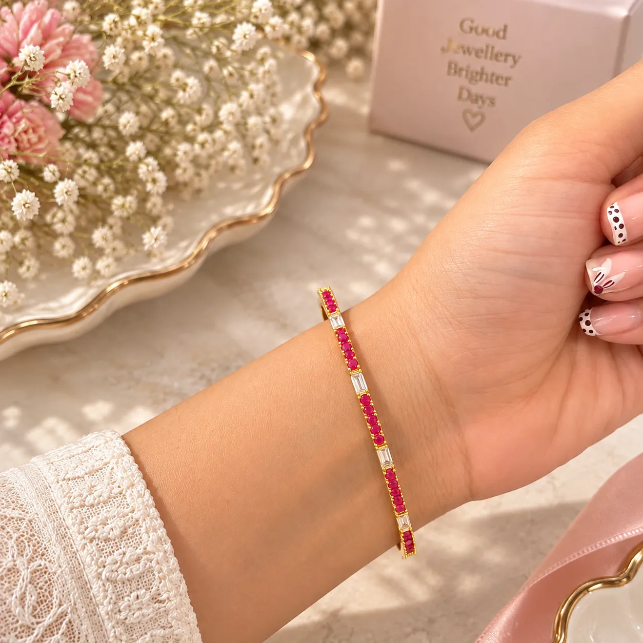 Ruby Radiance Bangles
