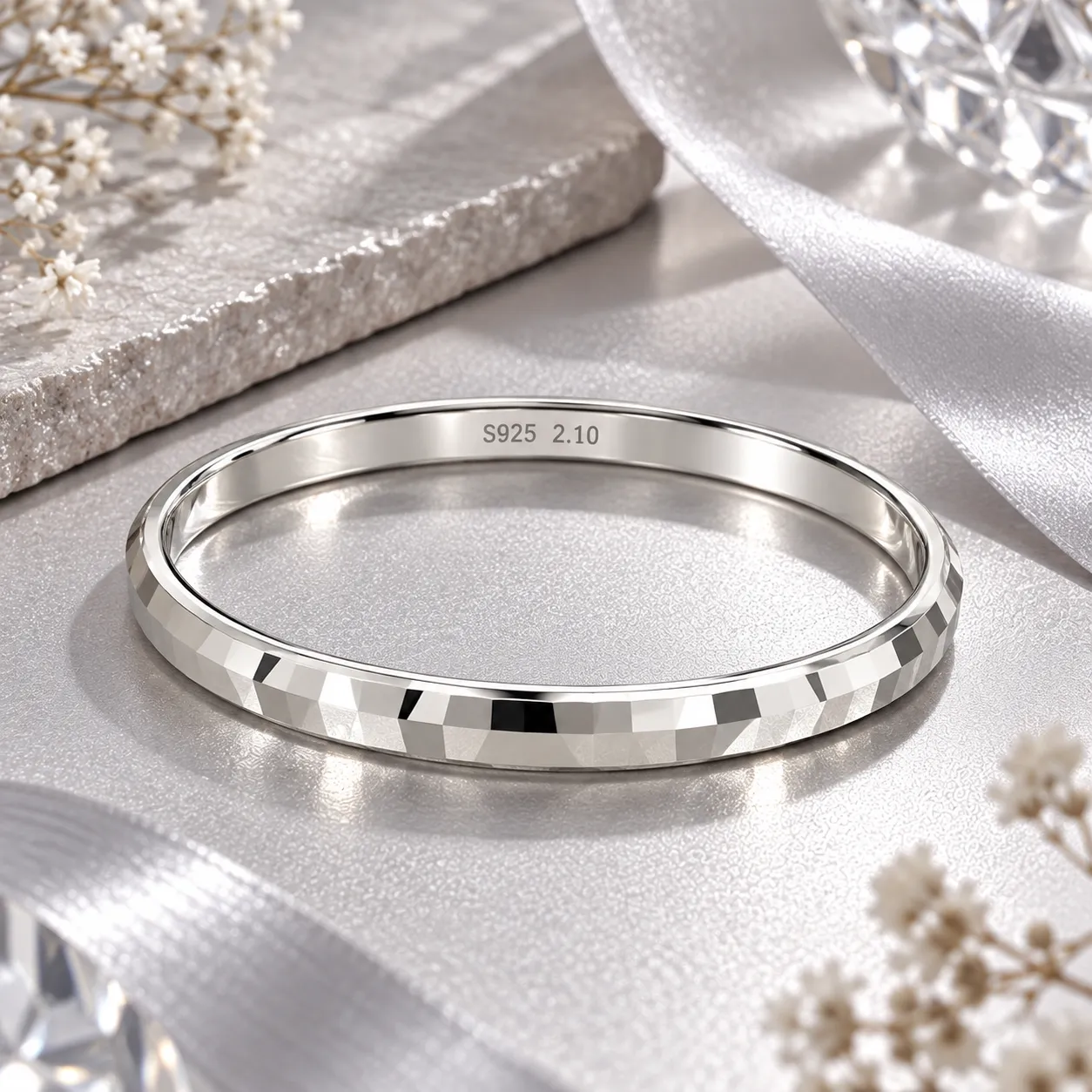 Titan Edge Men's Silver Kada