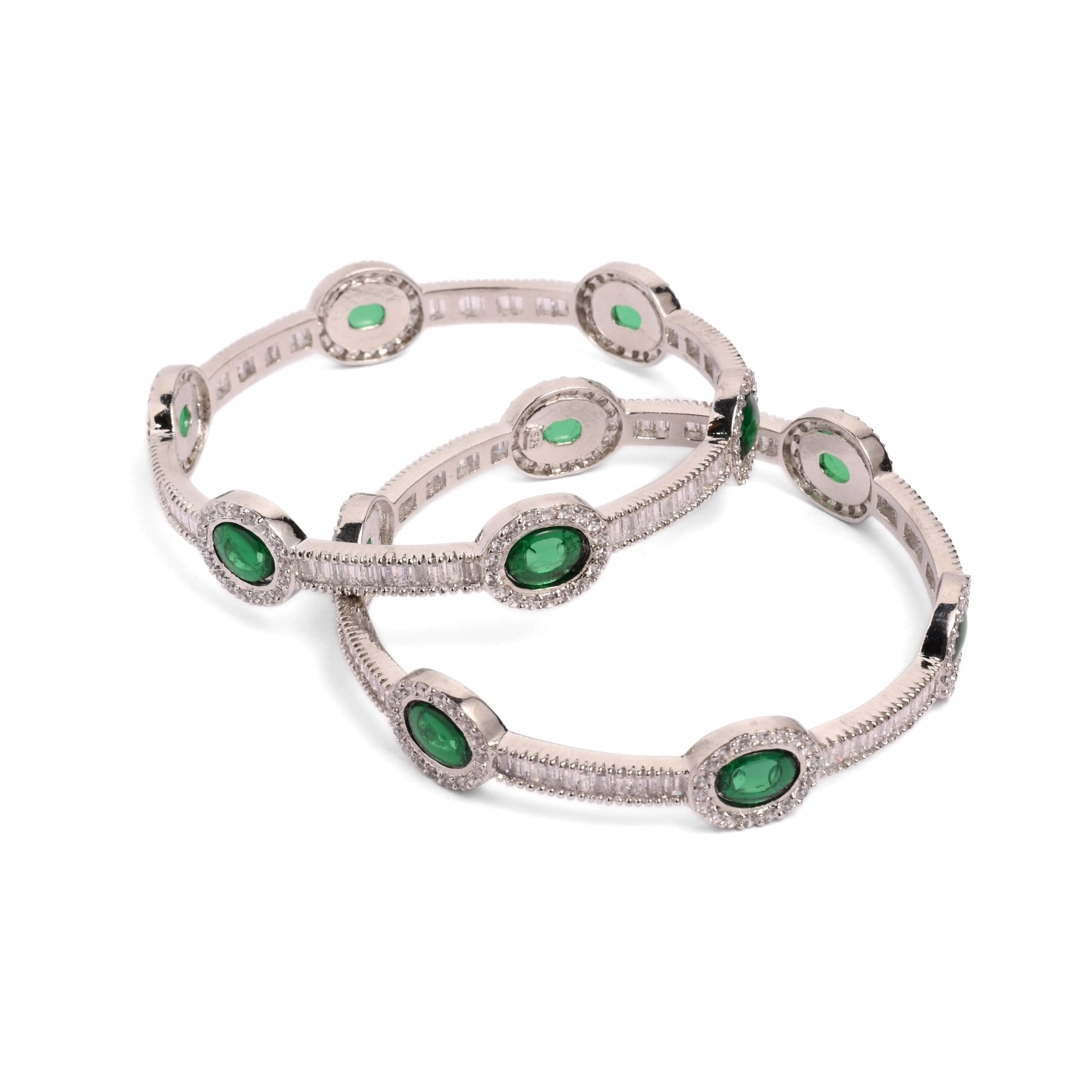 Emerald Grace Bangle Set