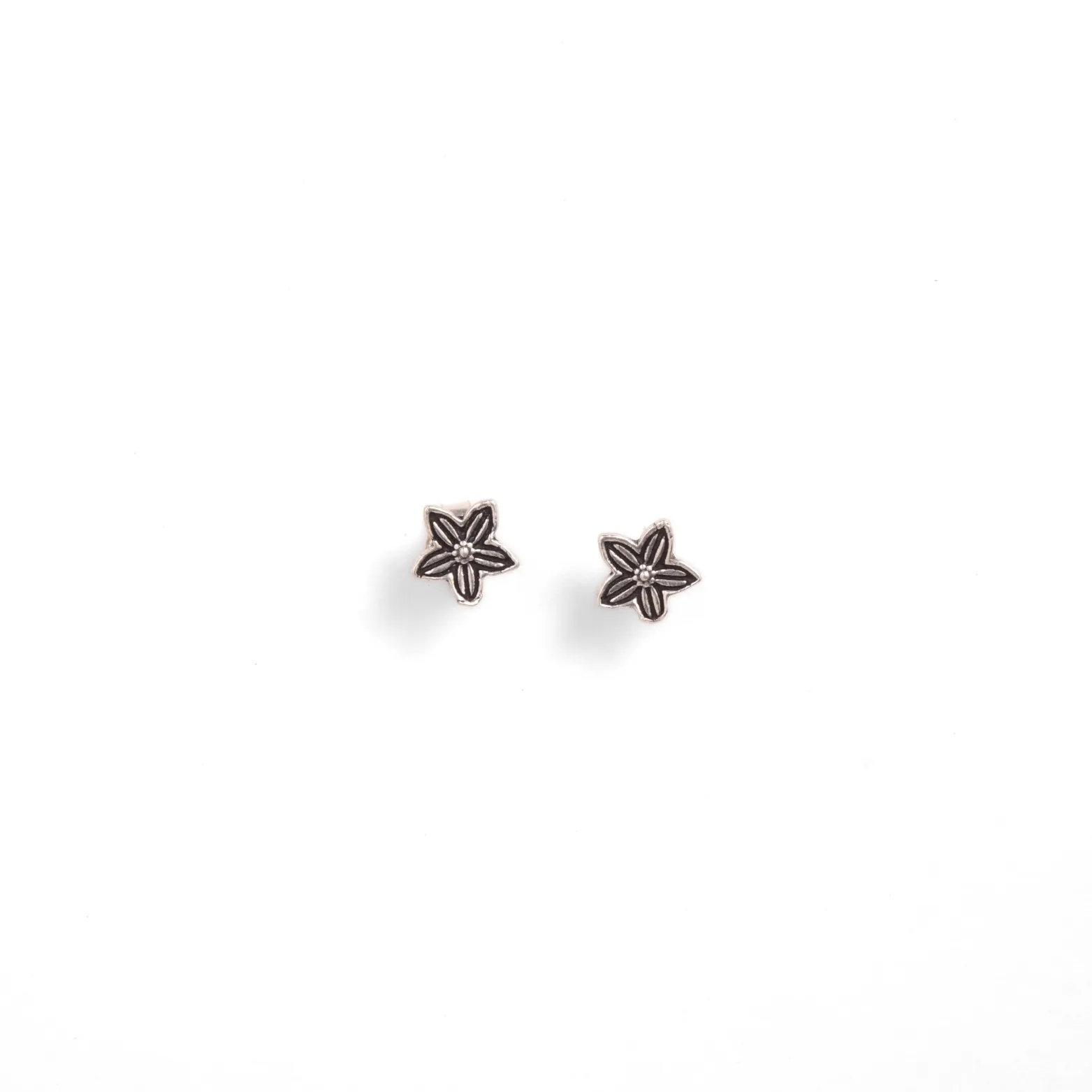 Floral Star Stud Earrings