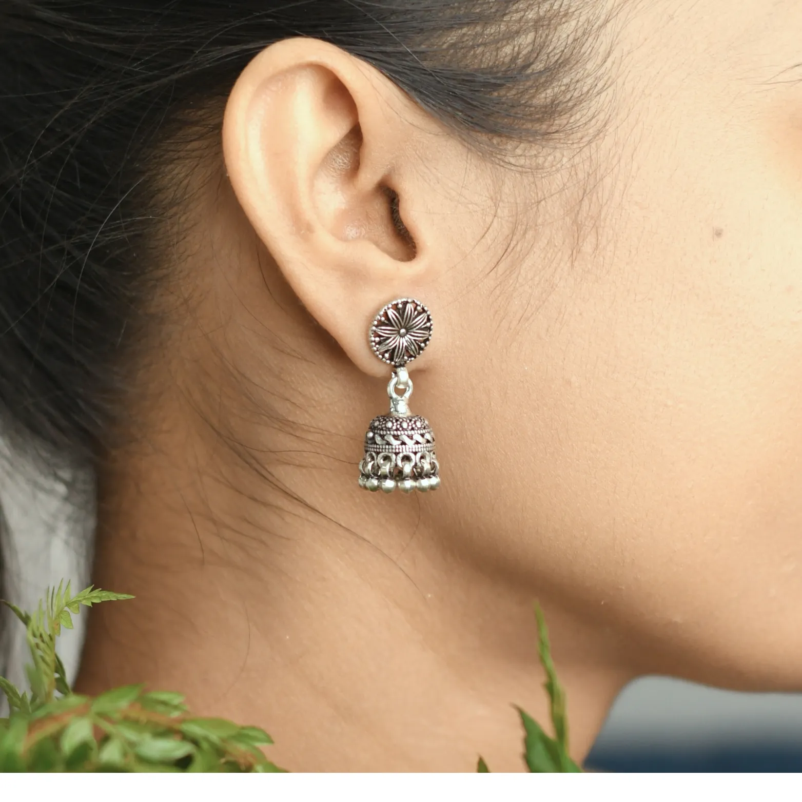 Antique Jhumka Drop Earrings