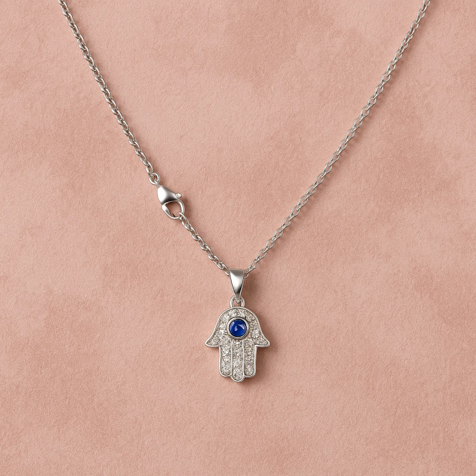 Hamsa Evil Eye Necklace